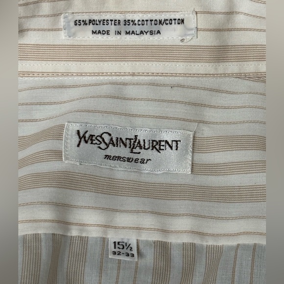 YSL | Vintage Striped Button-Up Shirt - Picture 3 of 5